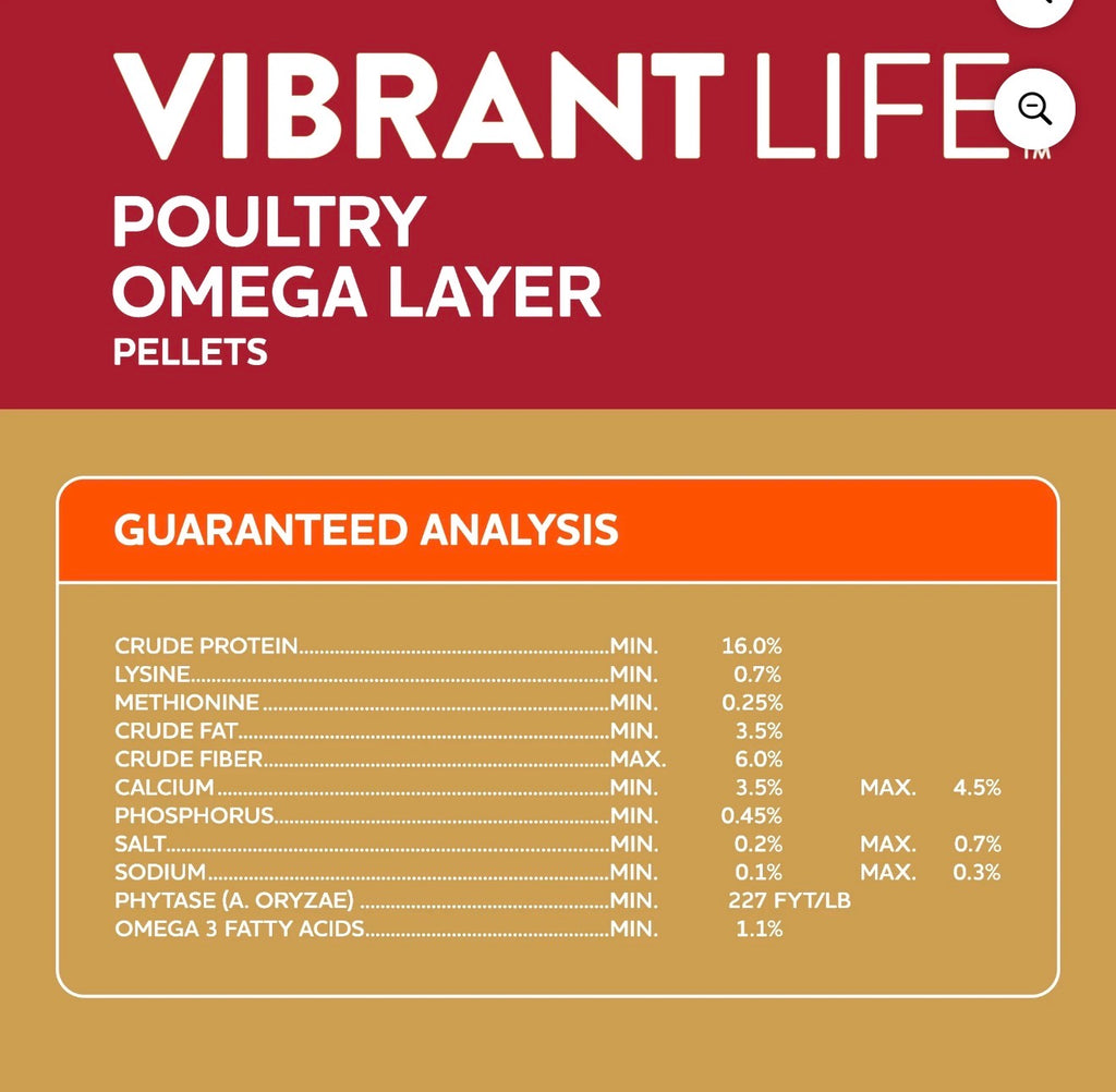 16% poultry omega layer
