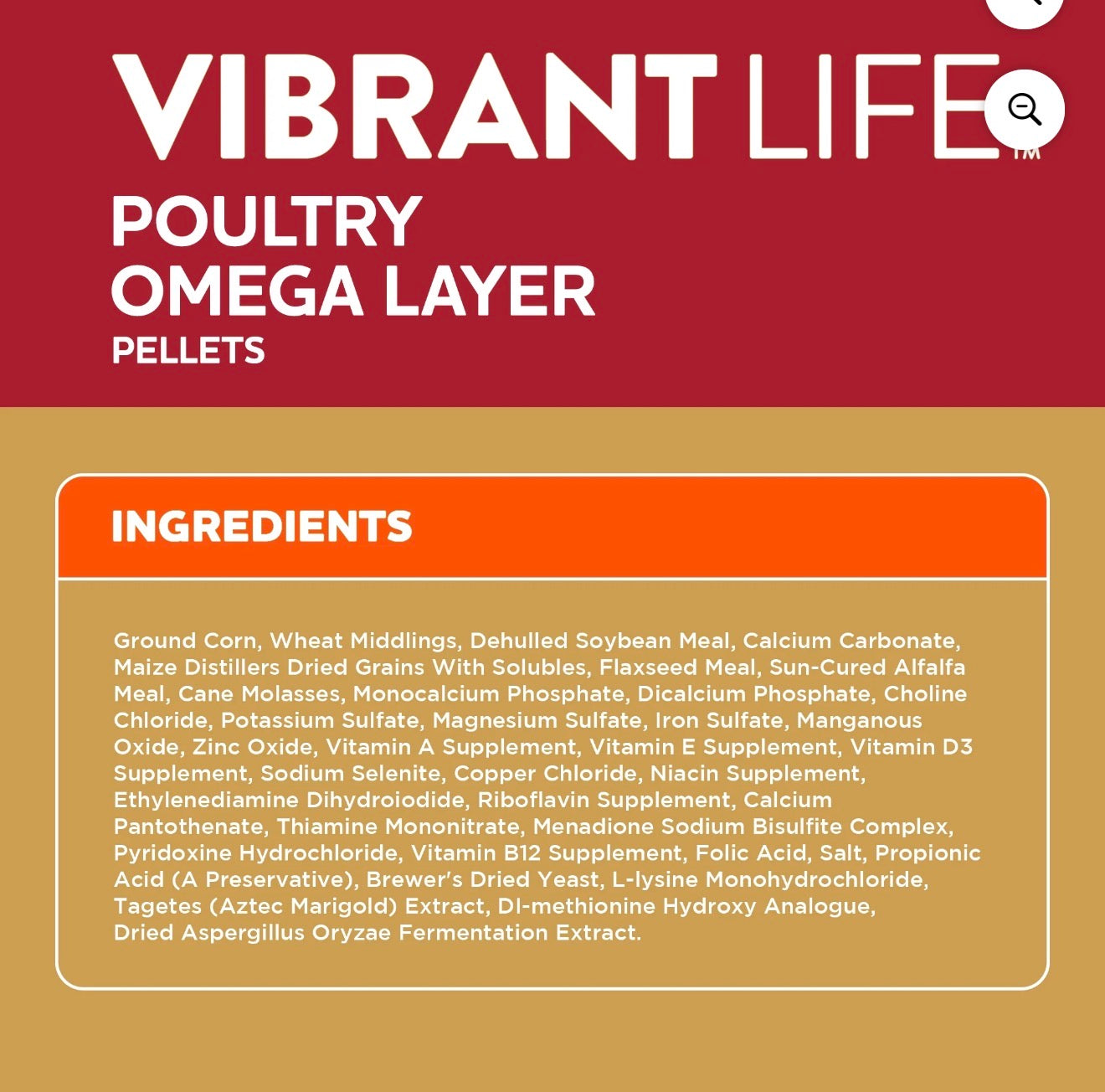 16% poultry omega layer