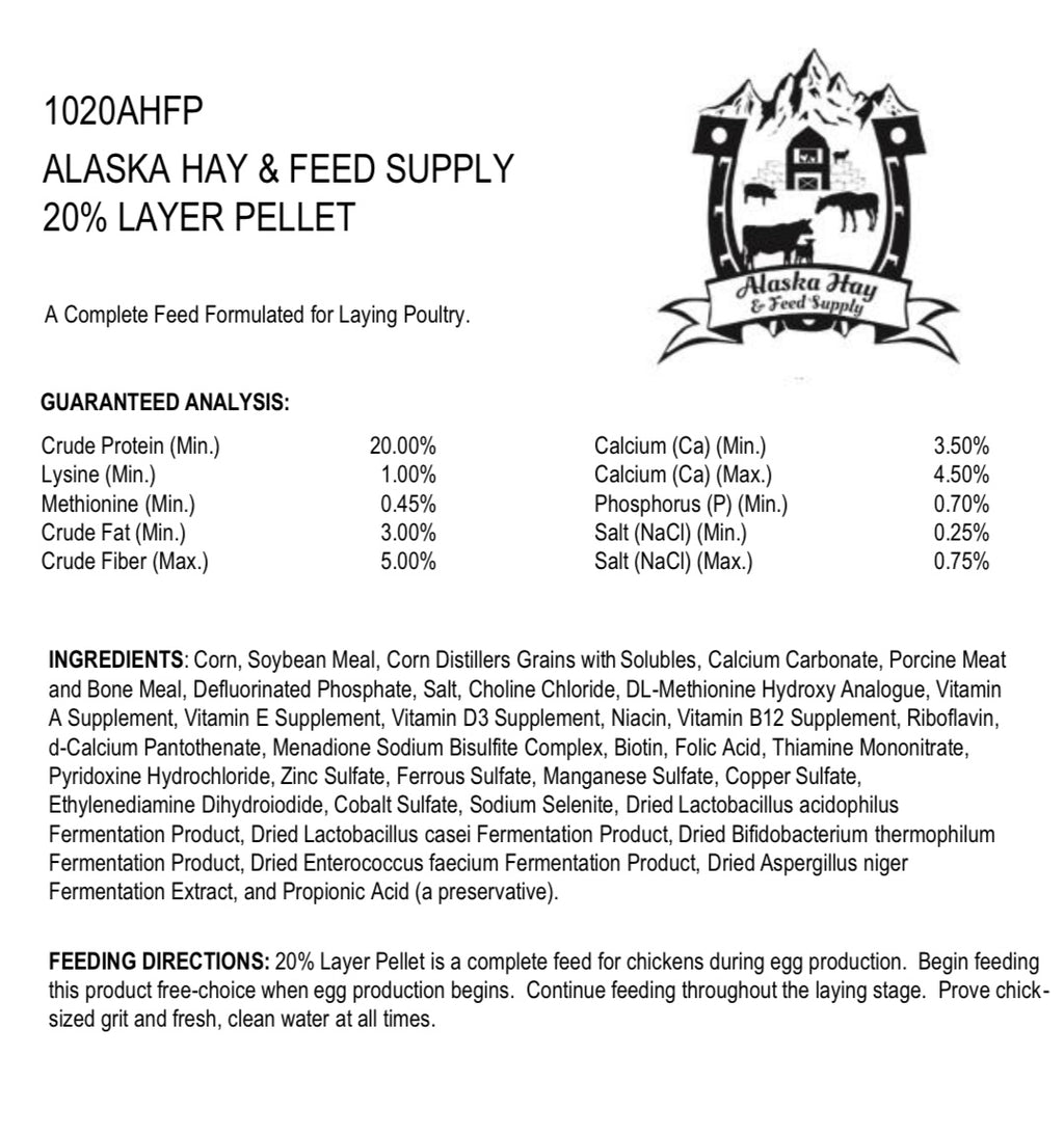 Layer crumble 20% 50LB