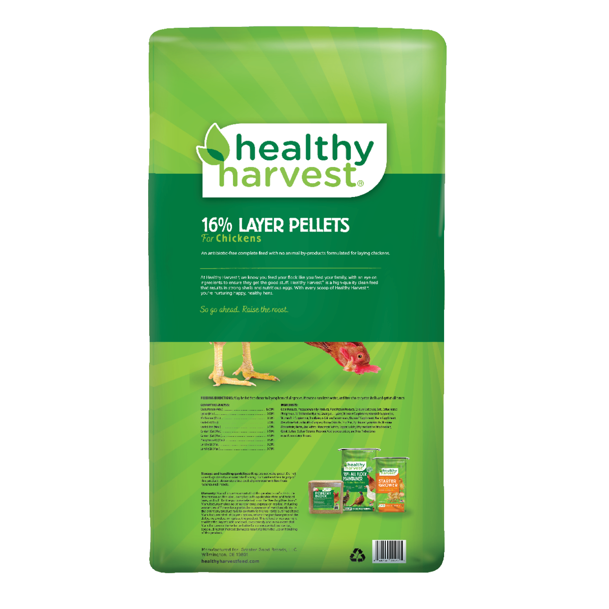 16% Healthy Harvest Layer Pellets