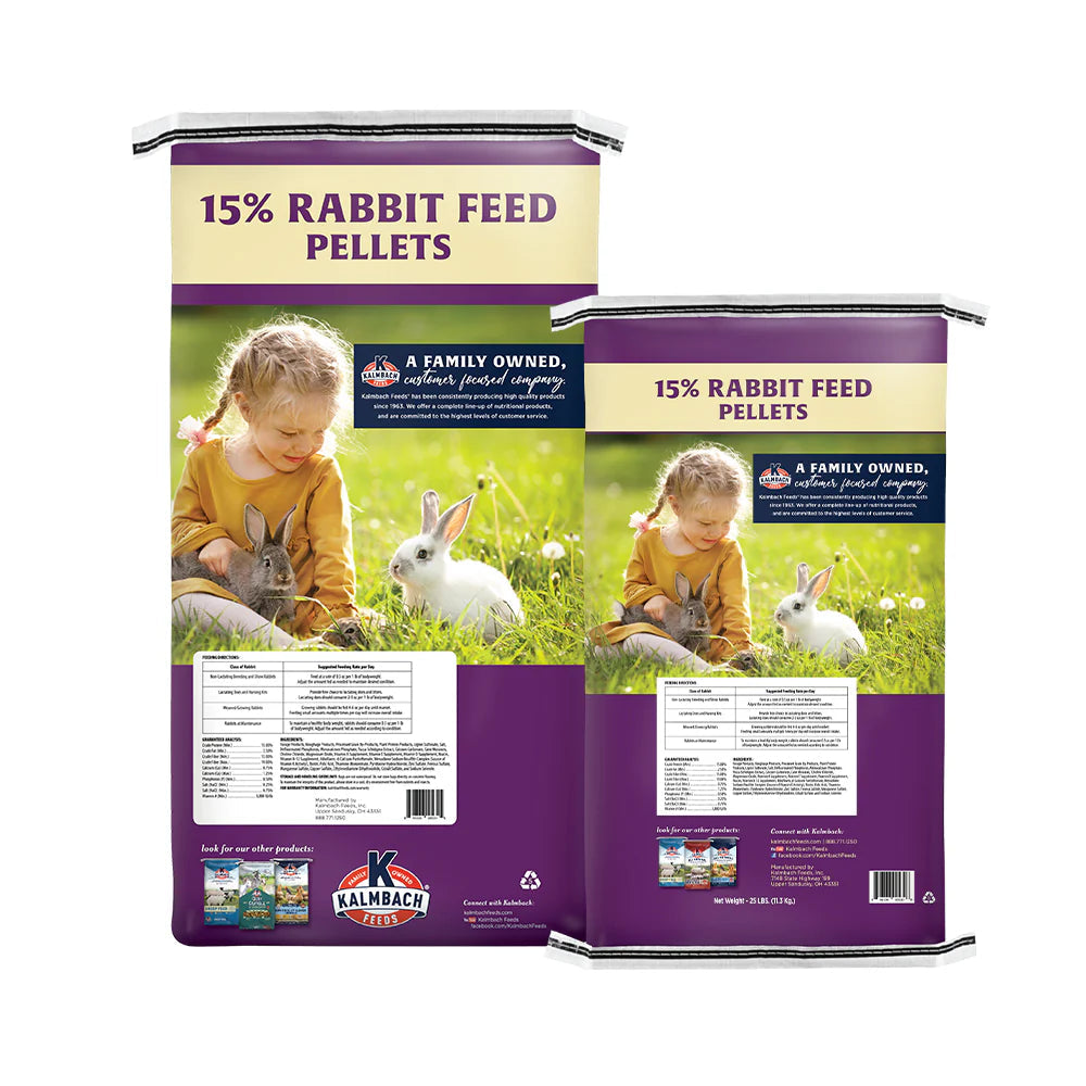 15% Rabbit Maintenance Feed 25lbs