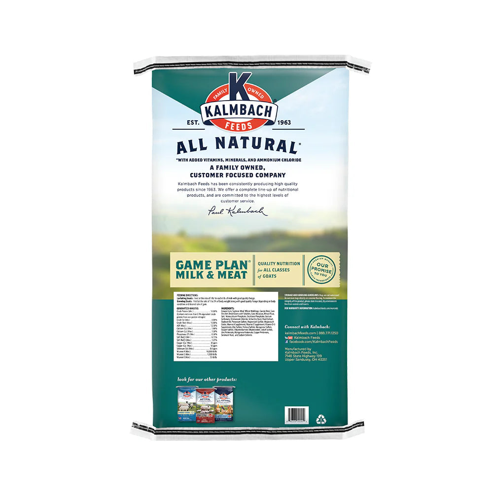 Game Plan Milk & Meat Goat