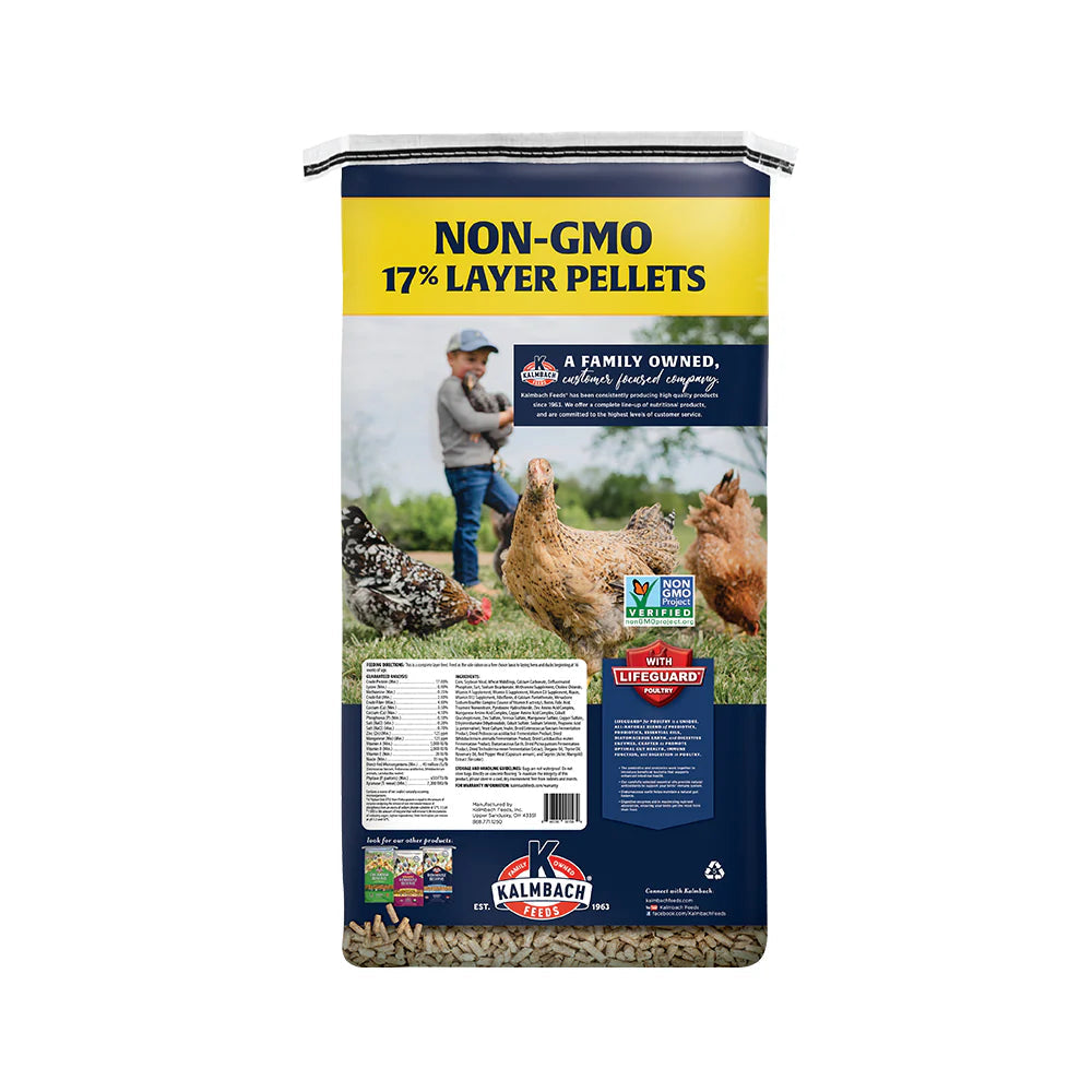 Layer Pellets for Chickens (Non-GMO) - 17% Formula