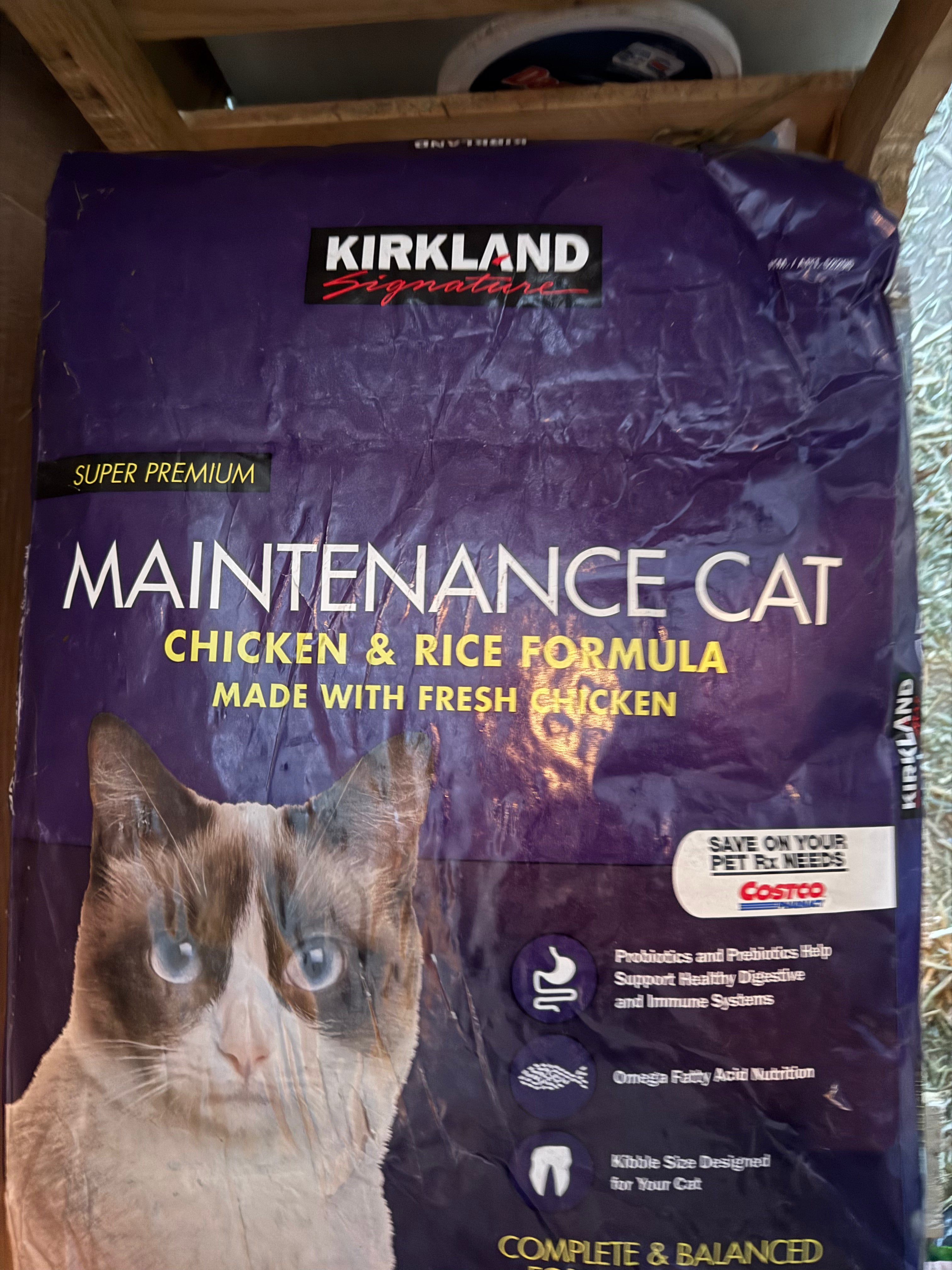 Kirkland maintenance cat food