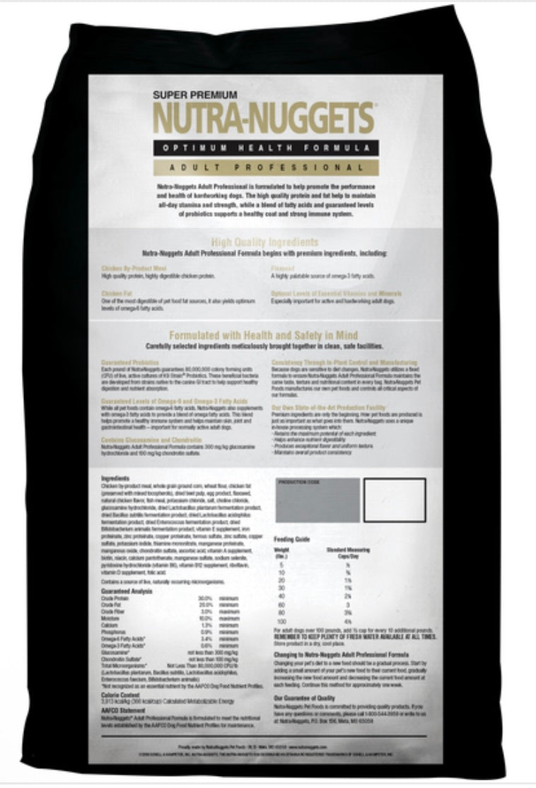 Nutra nuggets super premium aka(black bag)