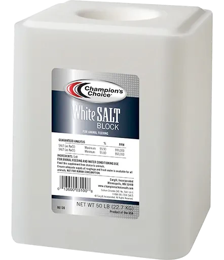 American Stockman Plain White Salt Block